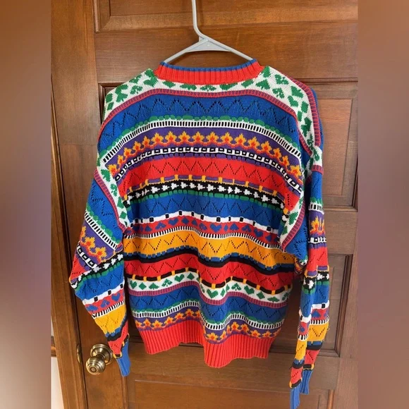Vintage 80s/90s HEAD Abstract Knit Sweater - Picture 6 of 7